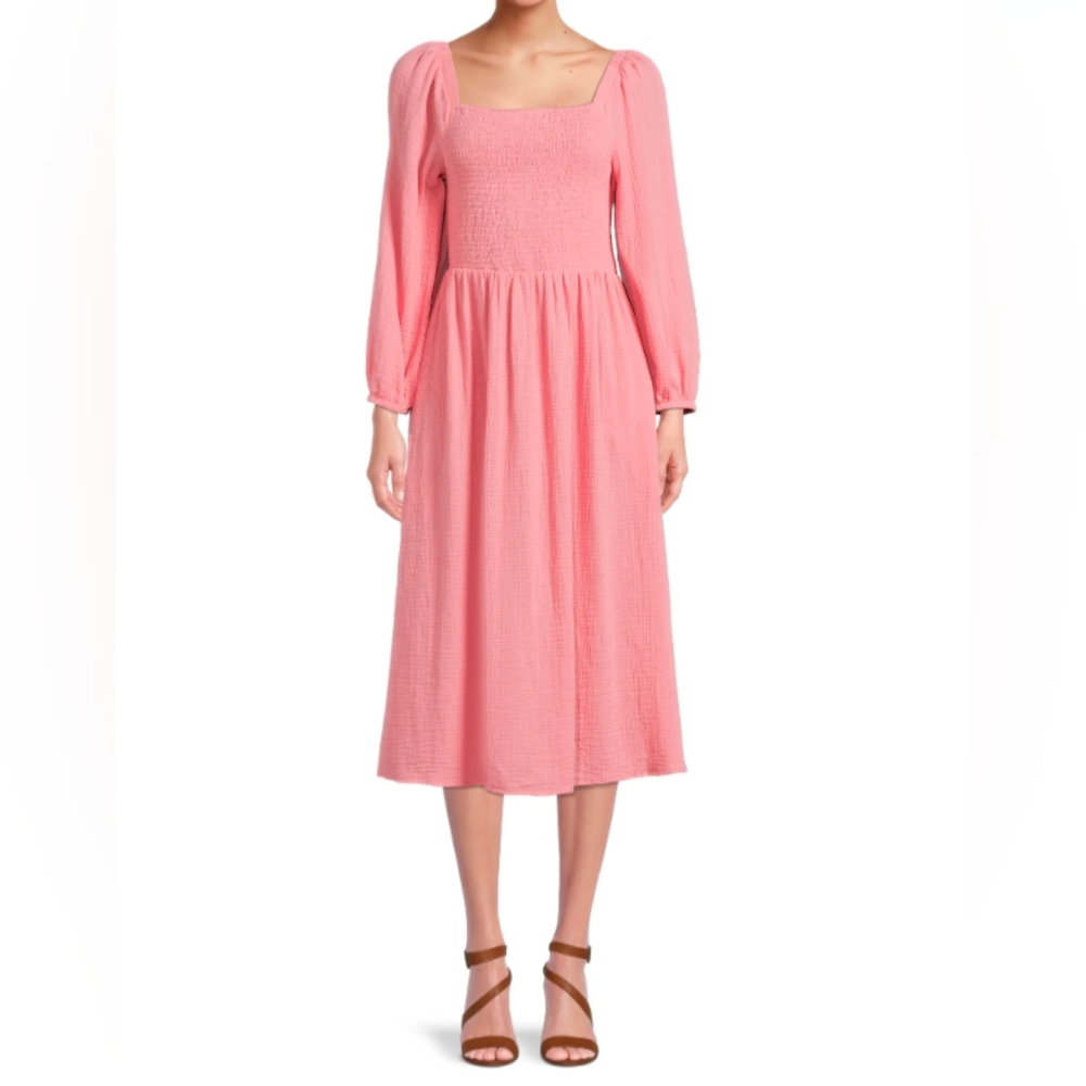 Pink Textured Dress